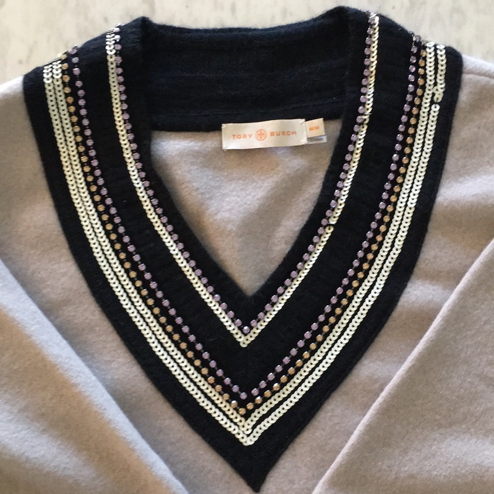 Tory Burch Petale Embellished Sweater